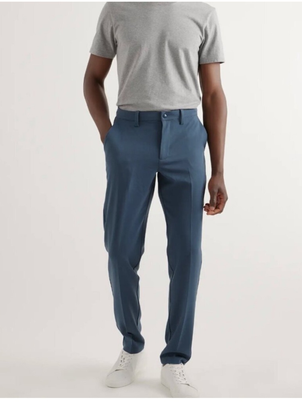 Quince Men’s Smart Chino Ultra Stretch 24/7 Pants In Ocean Size 36x28 Casual Biz